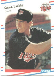 1988 Fleer Baseball Cards      014      Gene Larkin RC*
